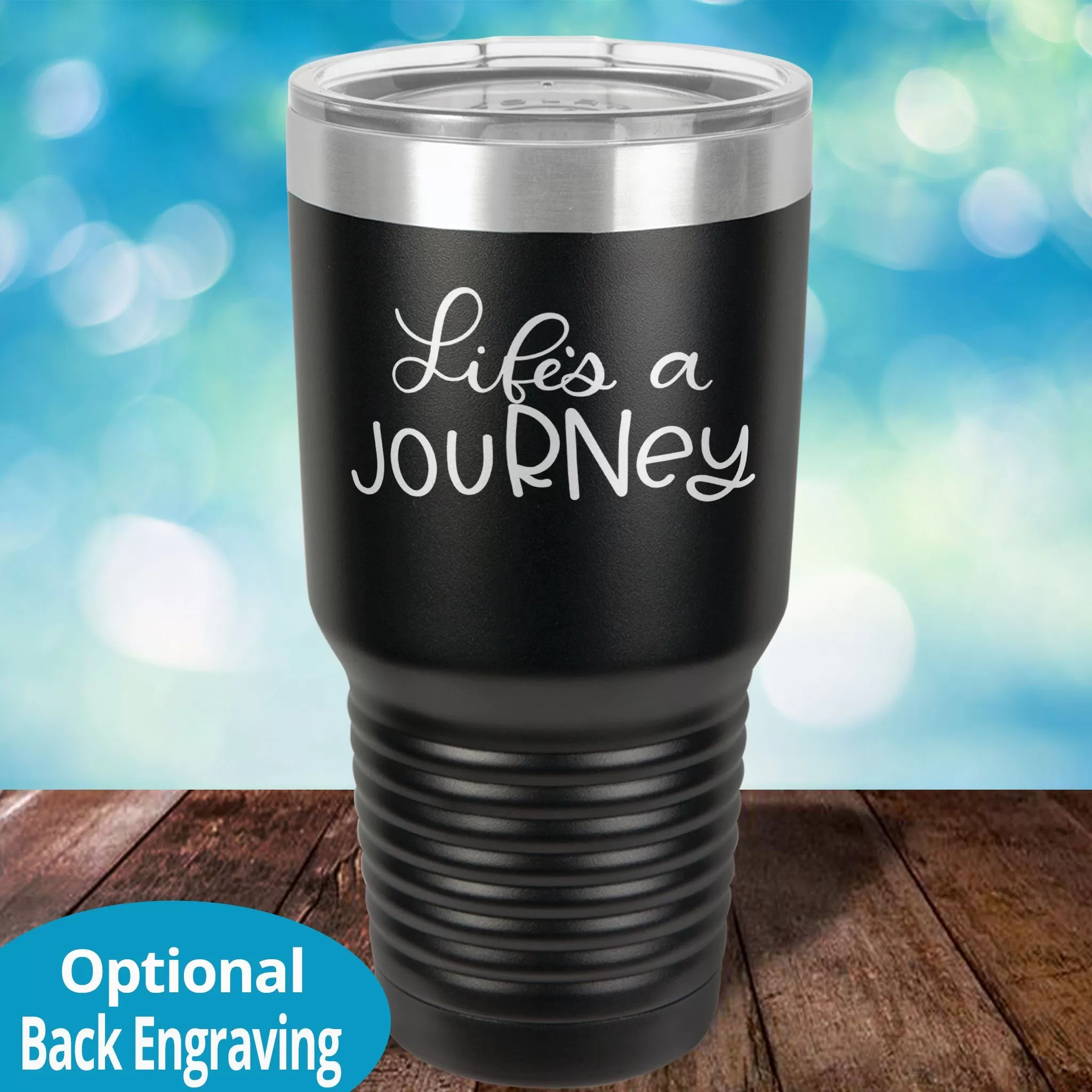 Personalized Laser Etched Tumbler |  Life is a jouRNey