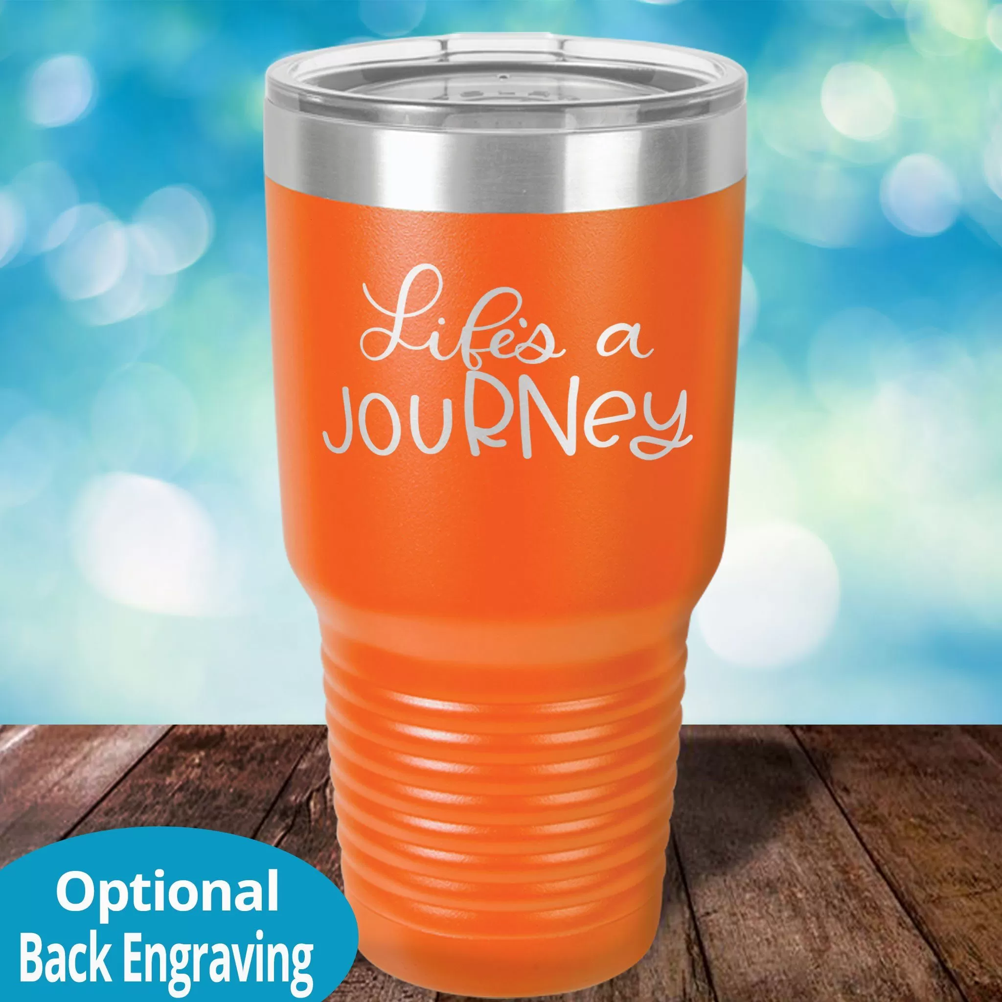 Personalized Laser Etched Tumbler |  Life is a jouRNey