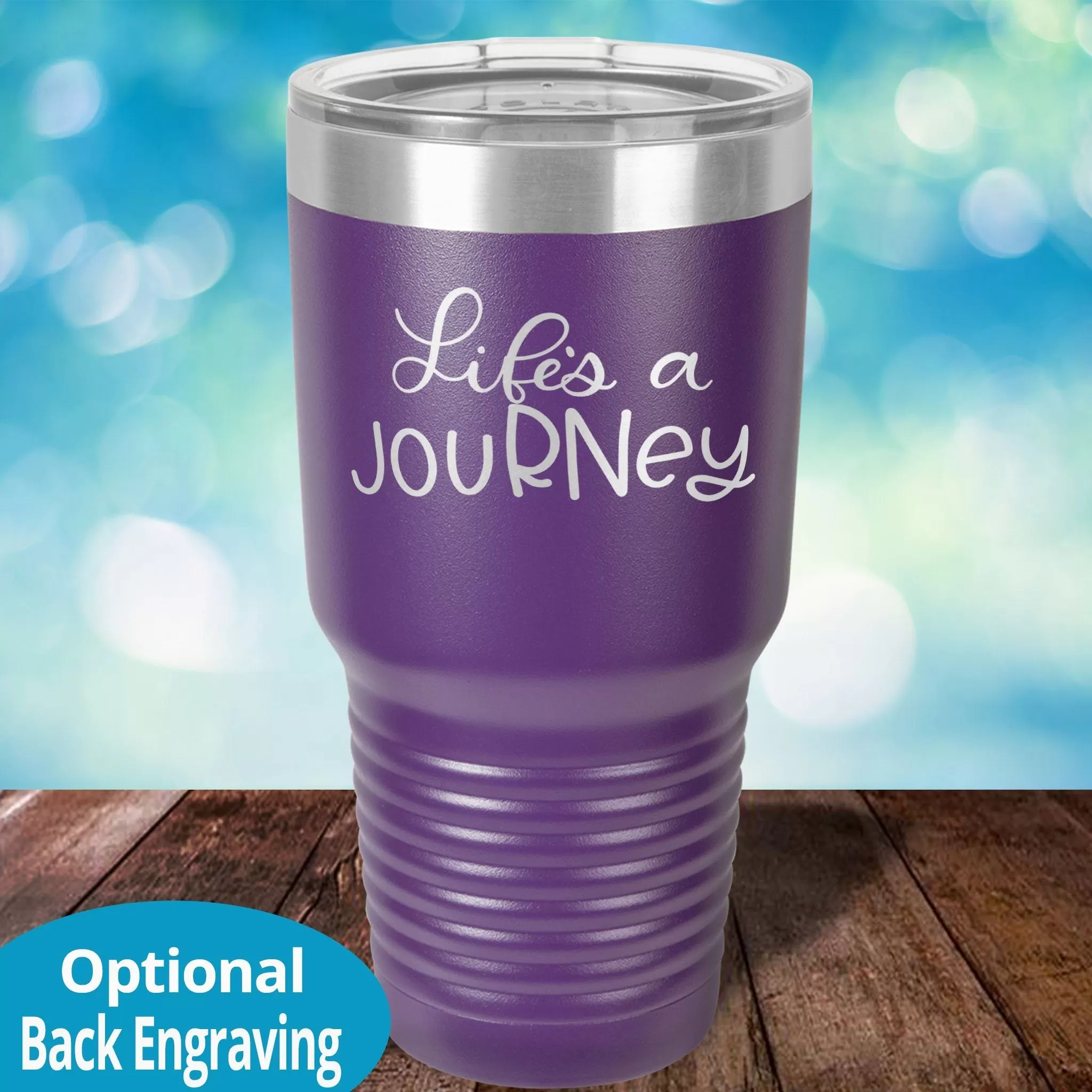 Personalized Laser Etched Tumbler |  Life is a jouRNey