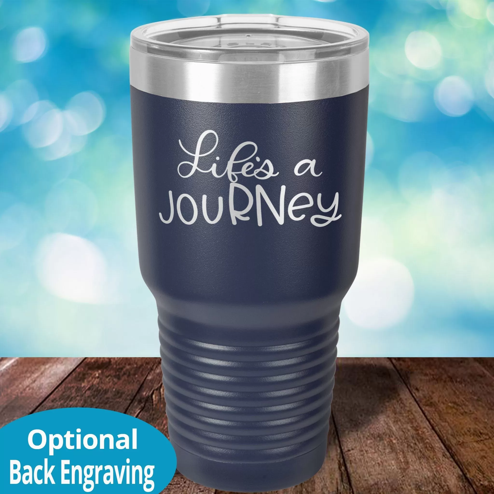 Personalized Laser Etched Tumbler |  Life is a jouRNey