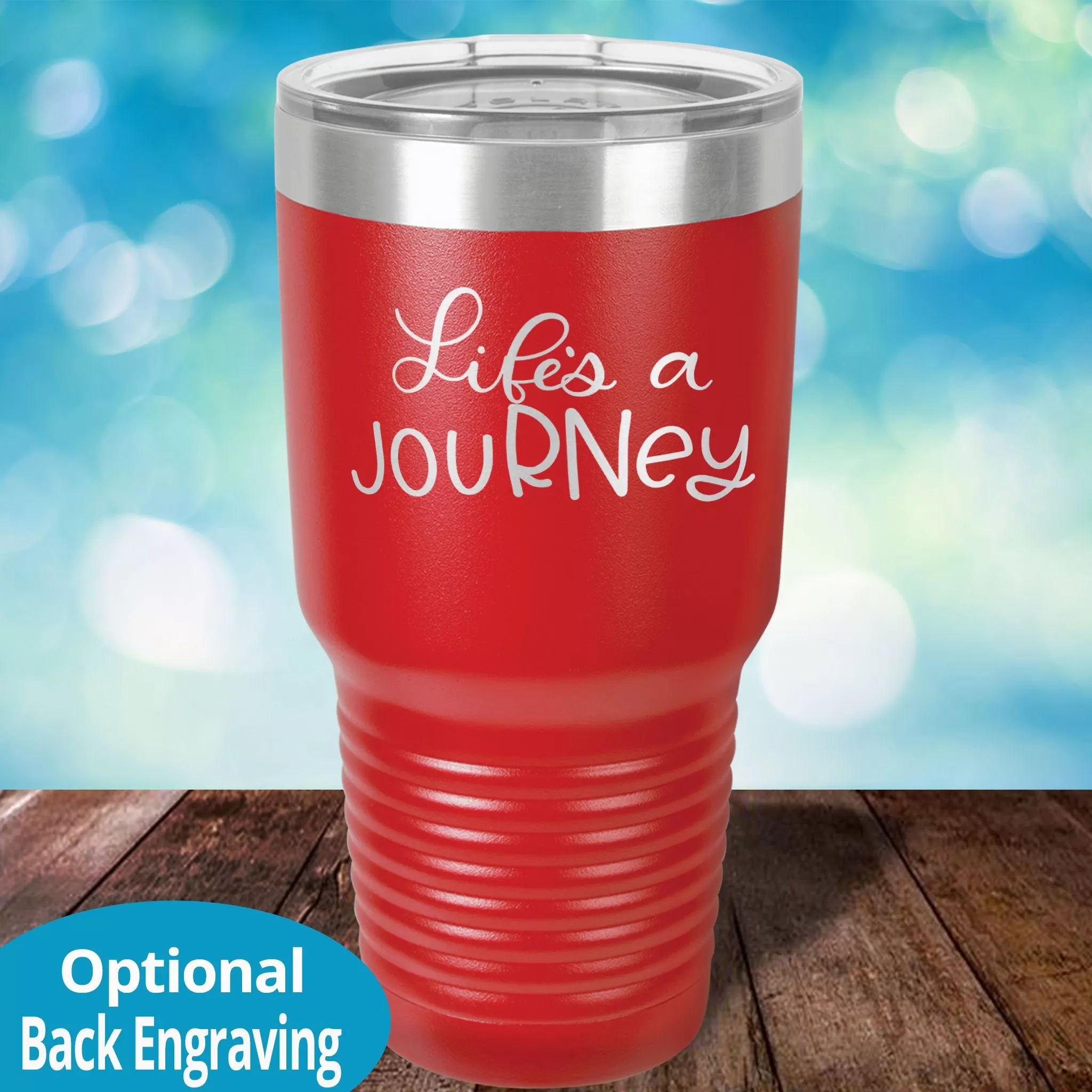 Personalized Laser Etched Tumbler |  Life is a jouRNey