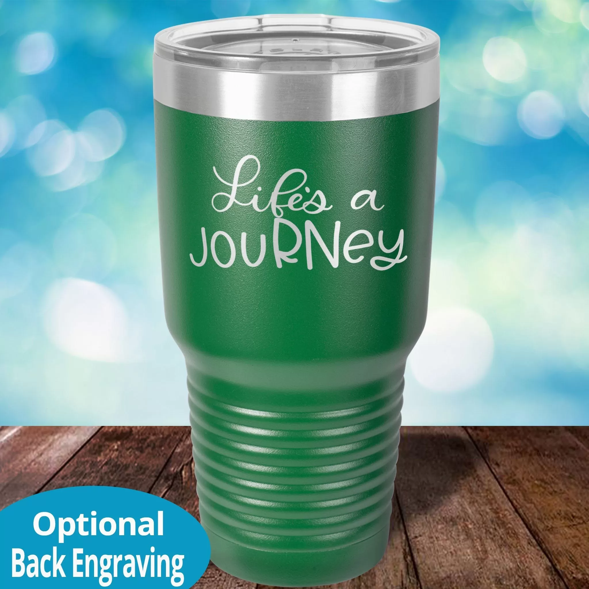 Personalized Laser Etched Tumbler |  Life is a jouRNey