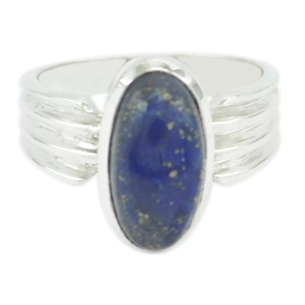 Reals Gemstone Lapis Lazuli 925 Silver Ring Rook Piercing Jewelry