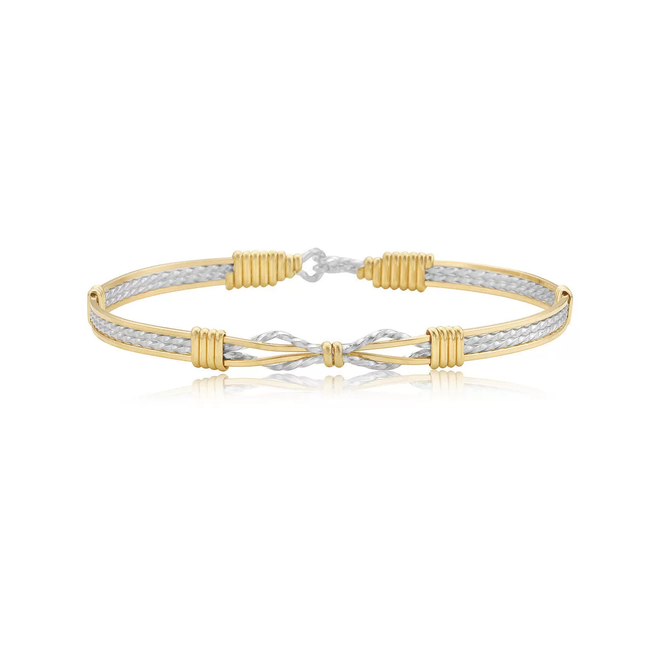 Sealed With a Kiss 14K Gold and Silver Bracelet