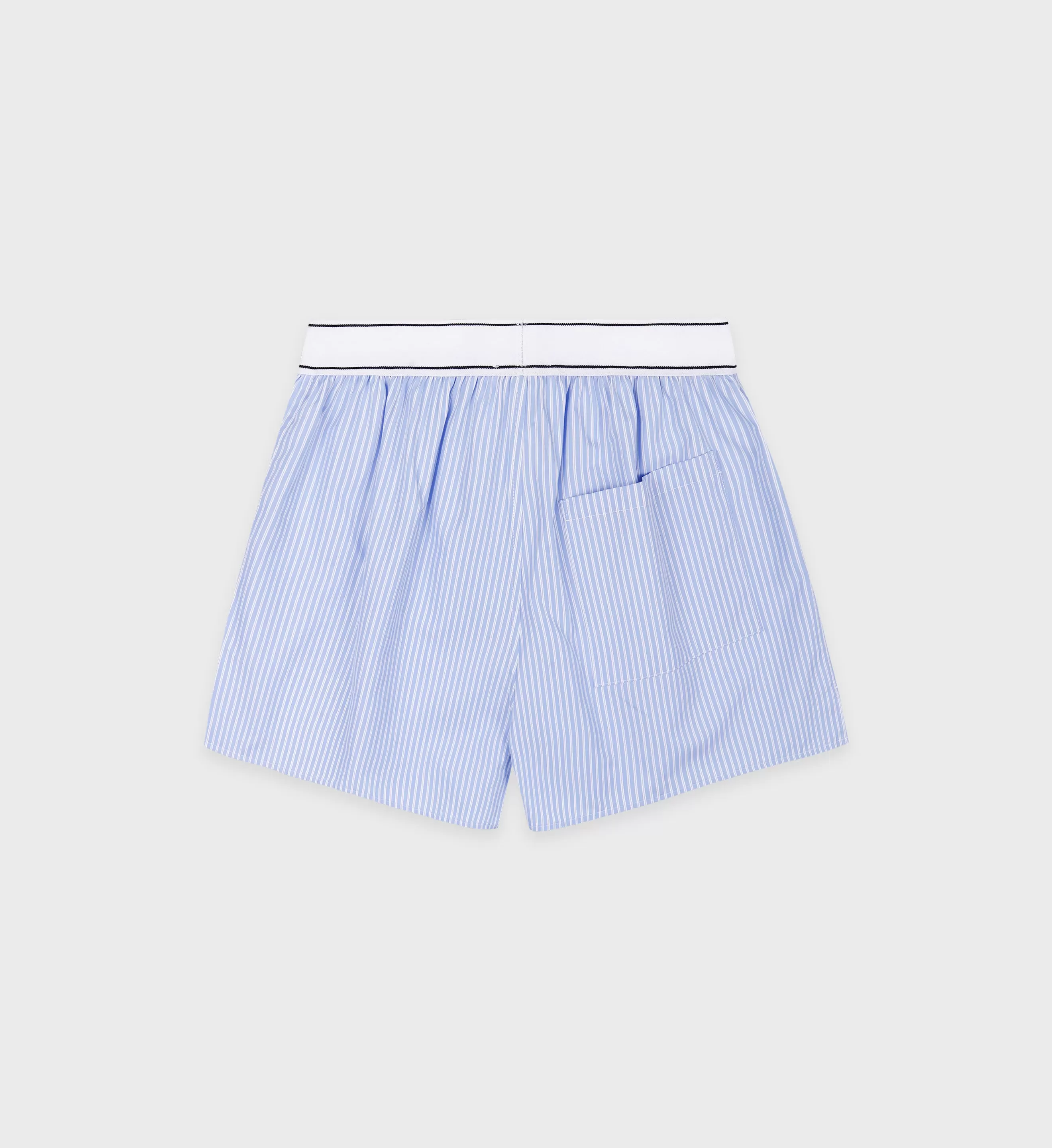 Serif Logo Boxer Short - Sky Blue/White