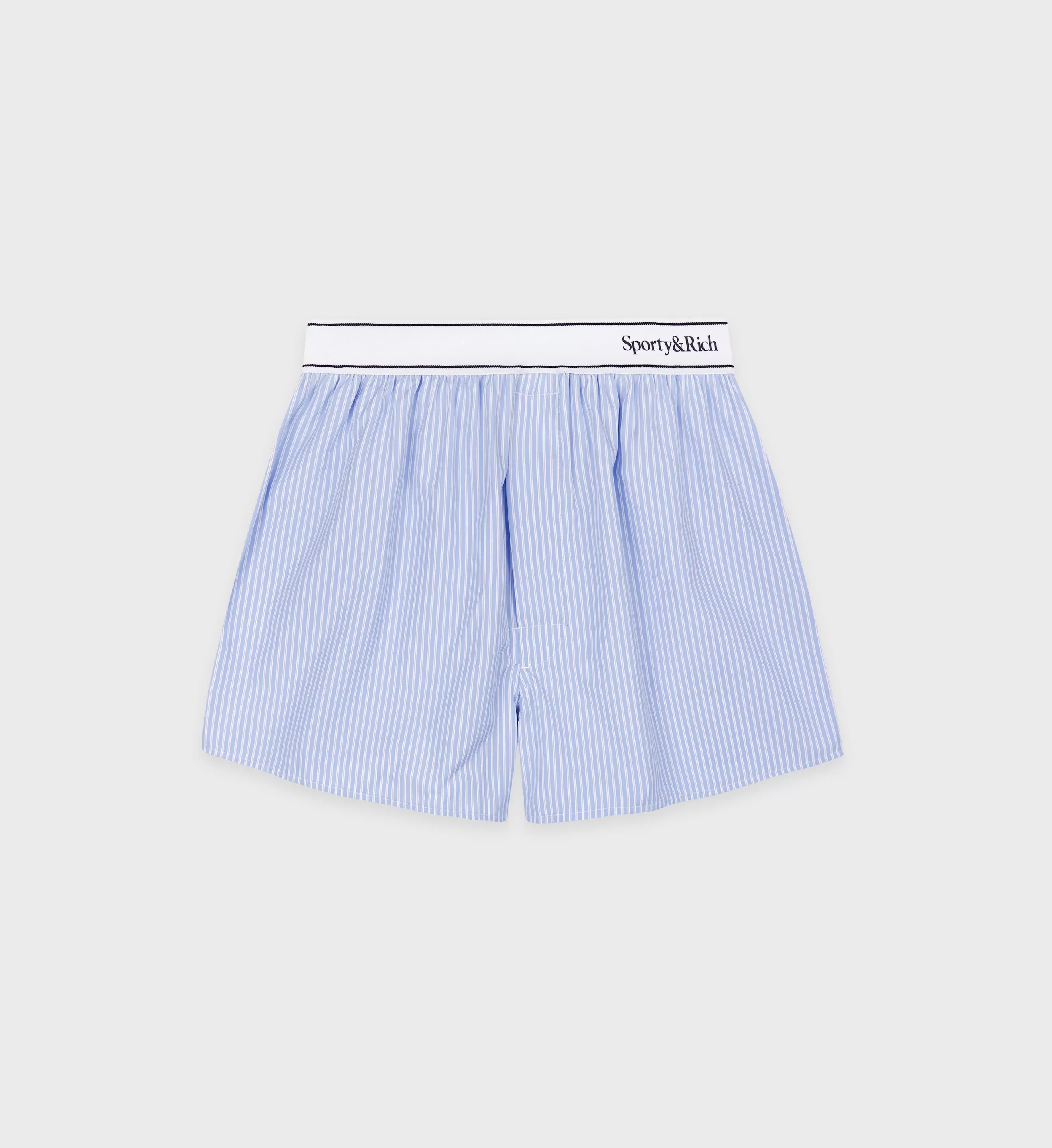 Serif Logo Boxer Short - Sky Blue/White