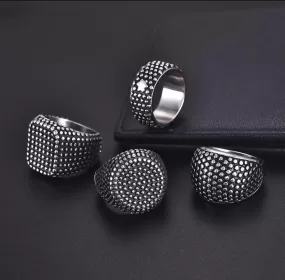 Stainless Steel Ring Men Vintage HipHop Ring Jewelry-S2659846