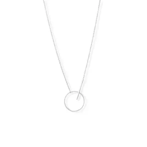 STERLING SILVER CIRLCE OF LOVE NECKLACE