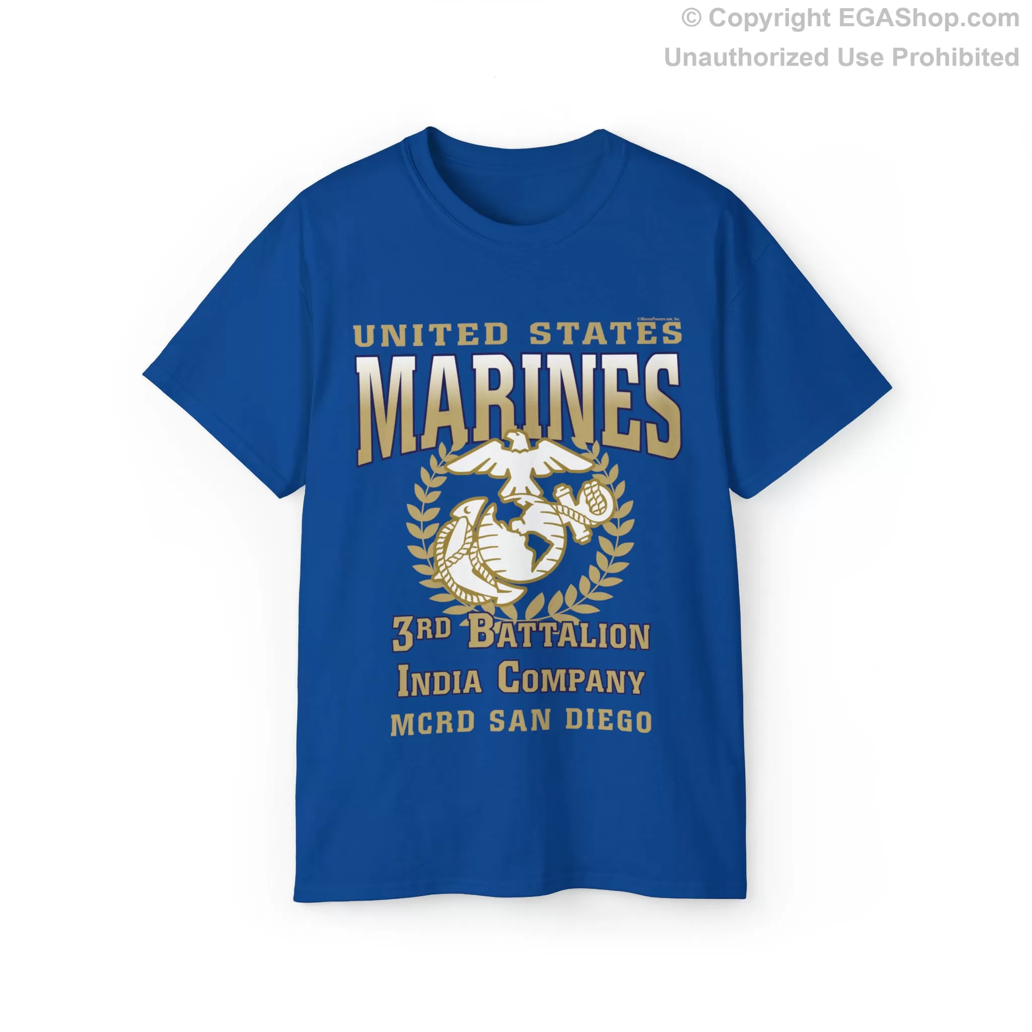 T-Shirt: India Co. MCRD San Diego (EGA   Back Proud Family)