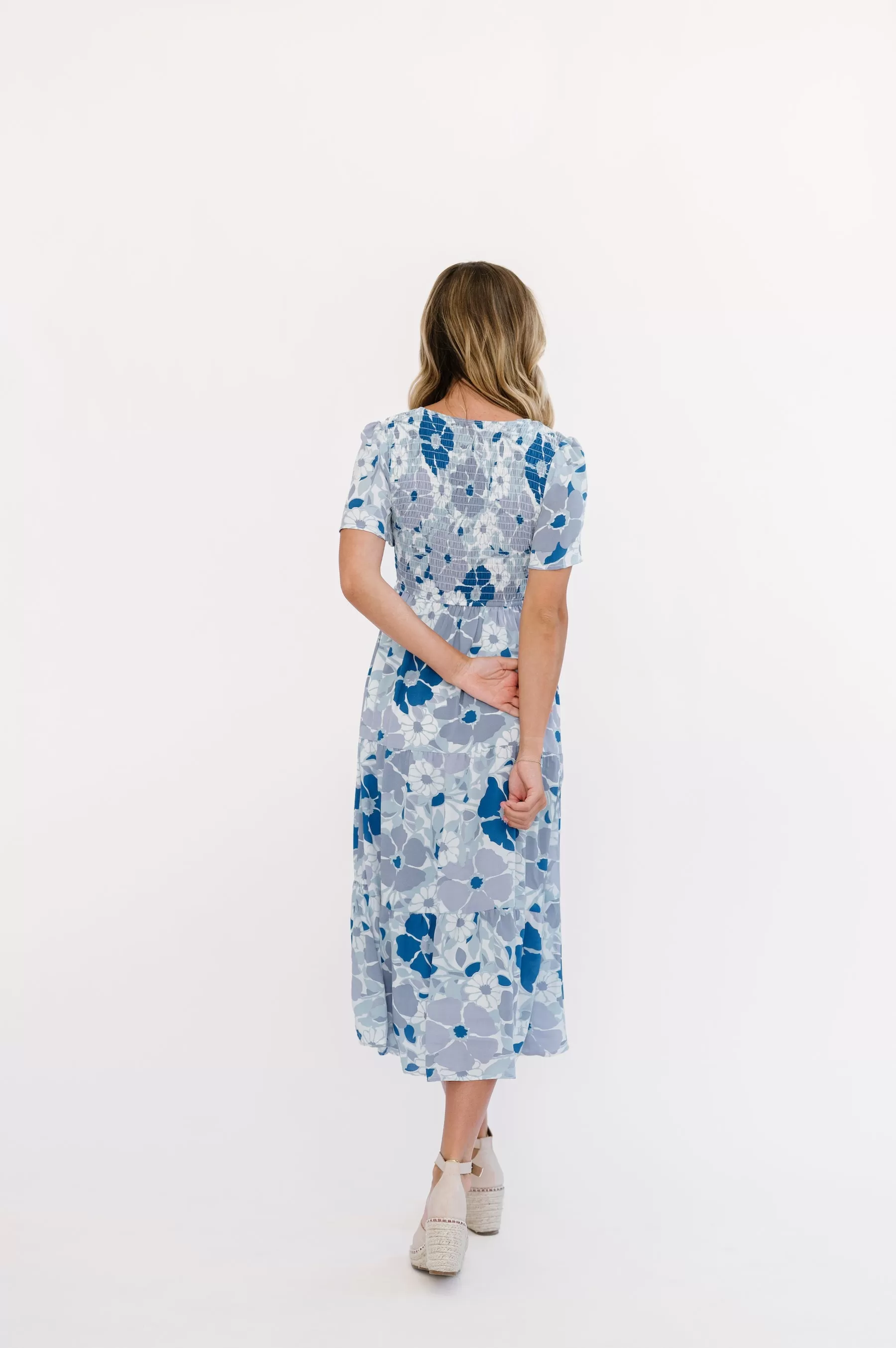 Tayla Dress in Blue Splash