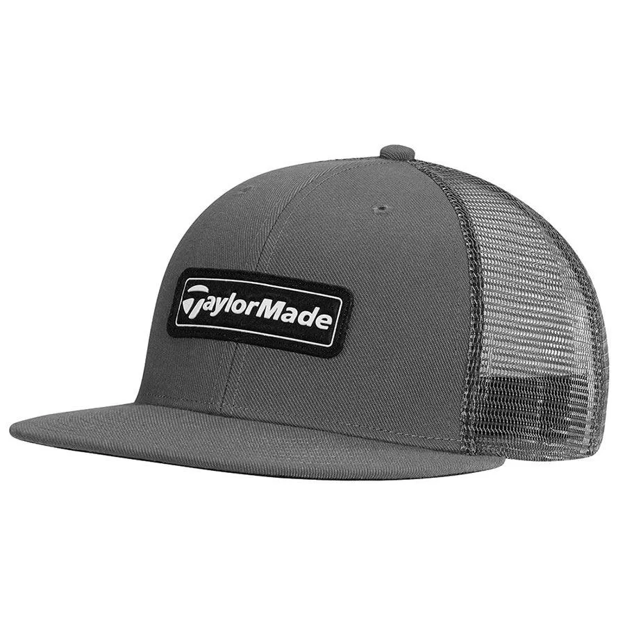 TaylorMade Mens TM20 Trucker Flat Bill Cap