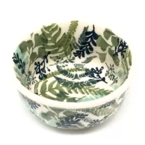 Tiny Round Bowl 4 oz in Ferns