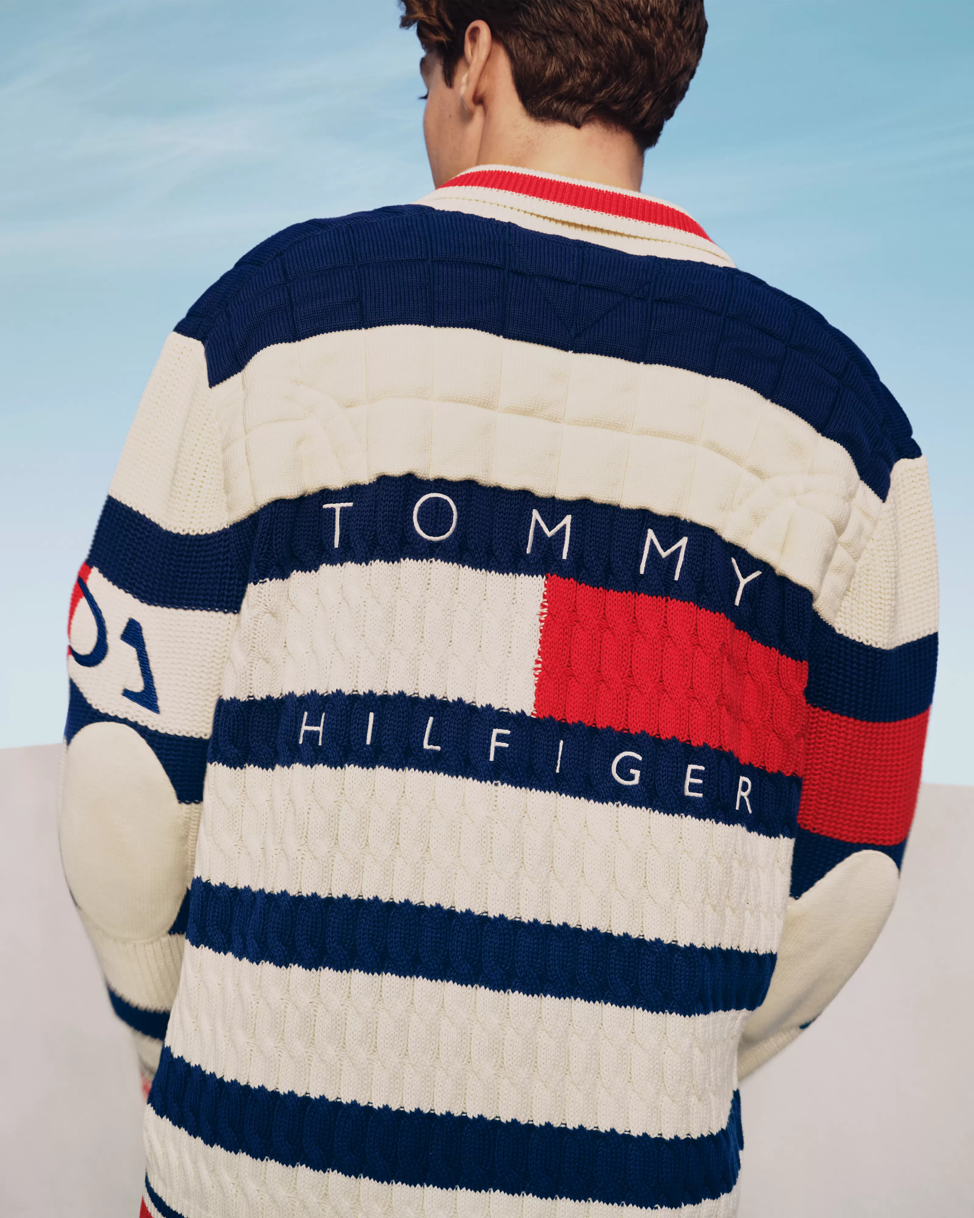 Tommy x Mercedes-AMG F1 x Clarence Ruth Rugby Cardigan