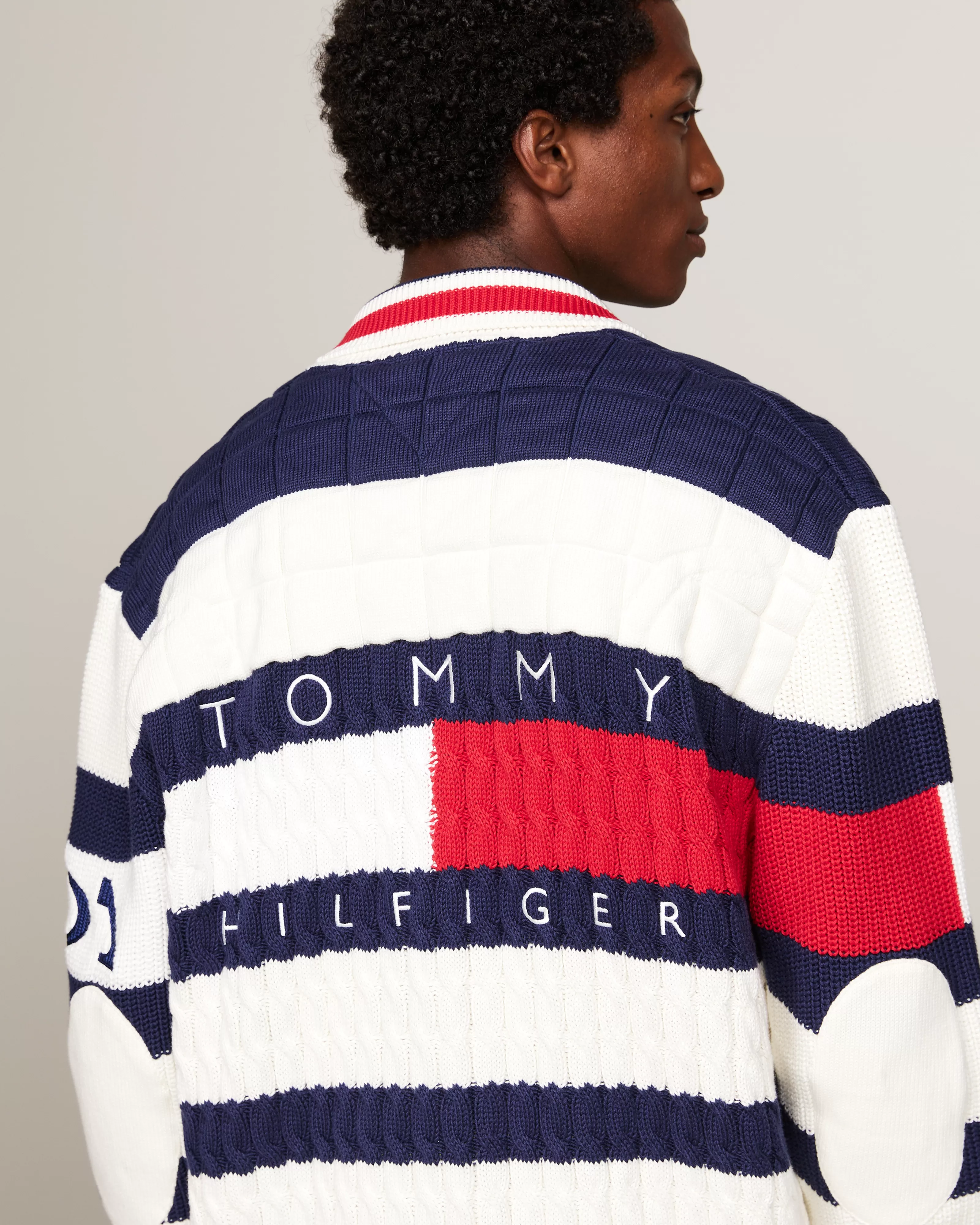 Tommy x Mercedes-AMG F1 x Clarence Ruth Rugby Cardigan