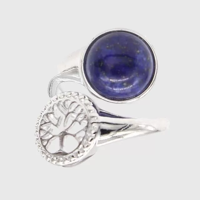 Tree of Life Natural Stone Rings