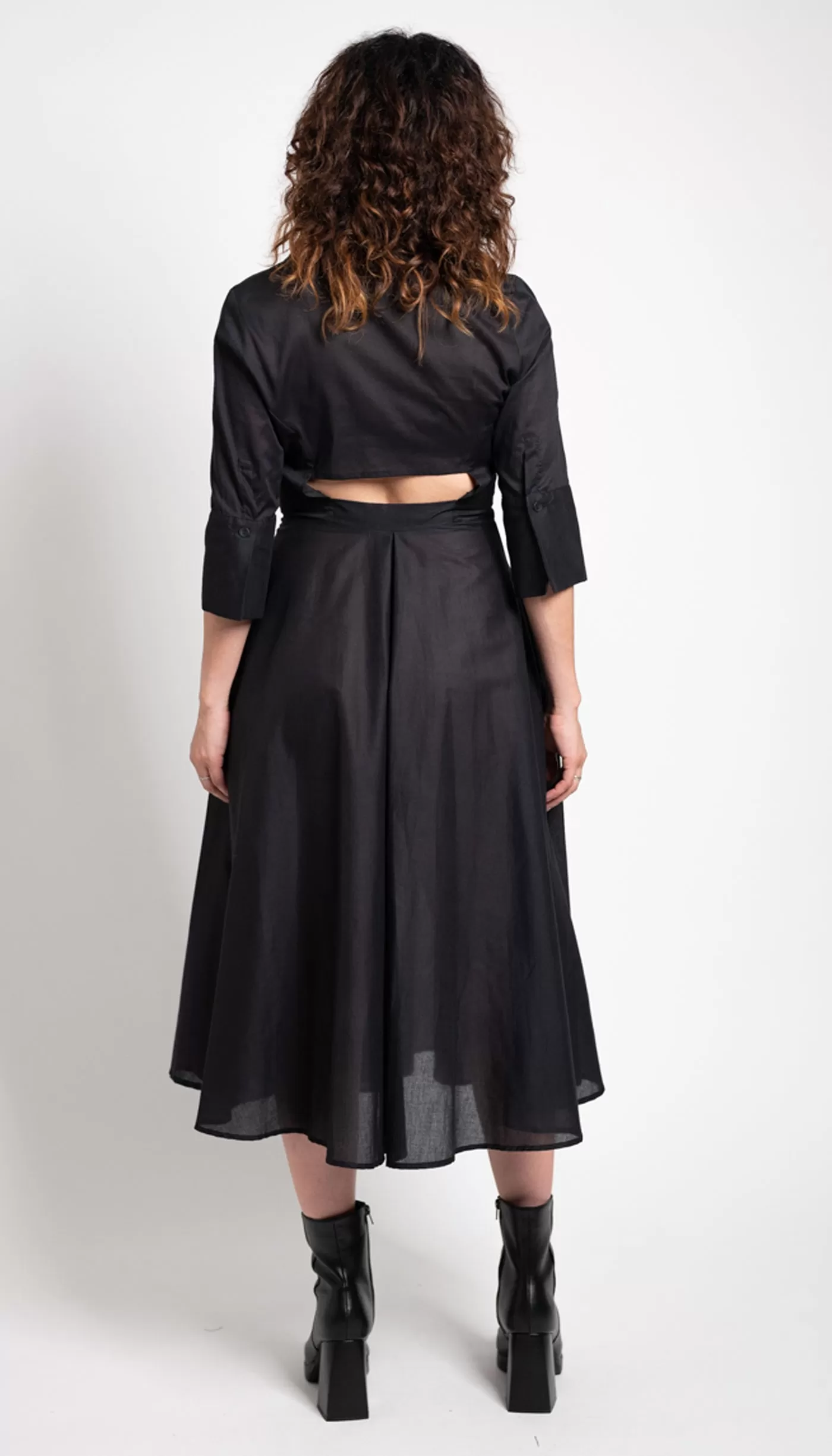 Valeria ShirtDress/ Black