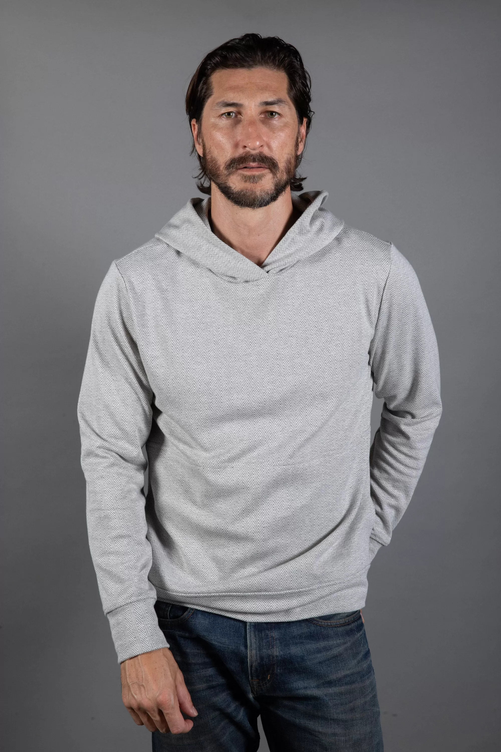 Westin Herringbone Kangaroo Hoodie