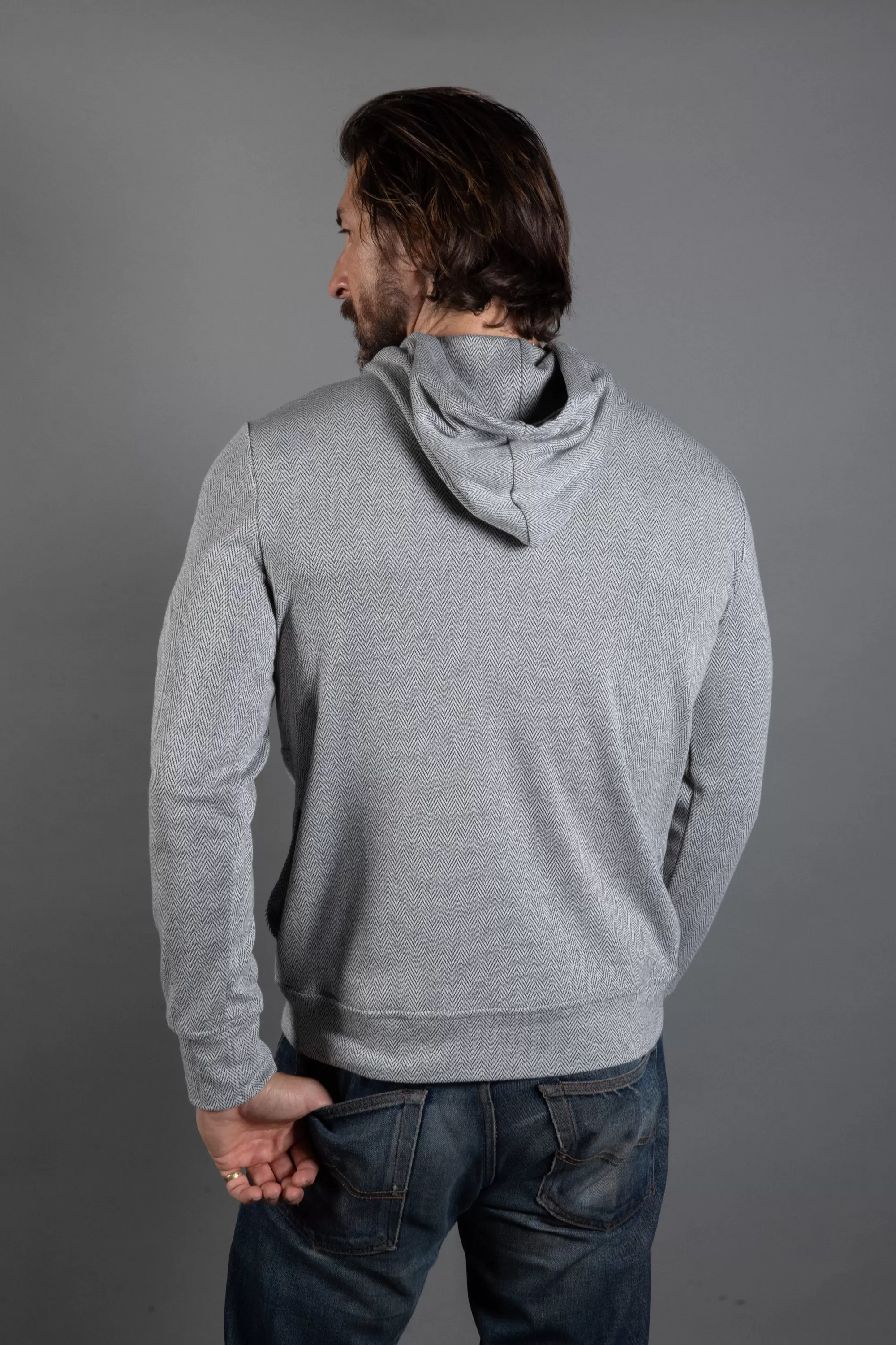 Westin Herringbone Kangaroo Hoodie