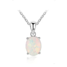 Women Milky Opal Pendants & Necklaces