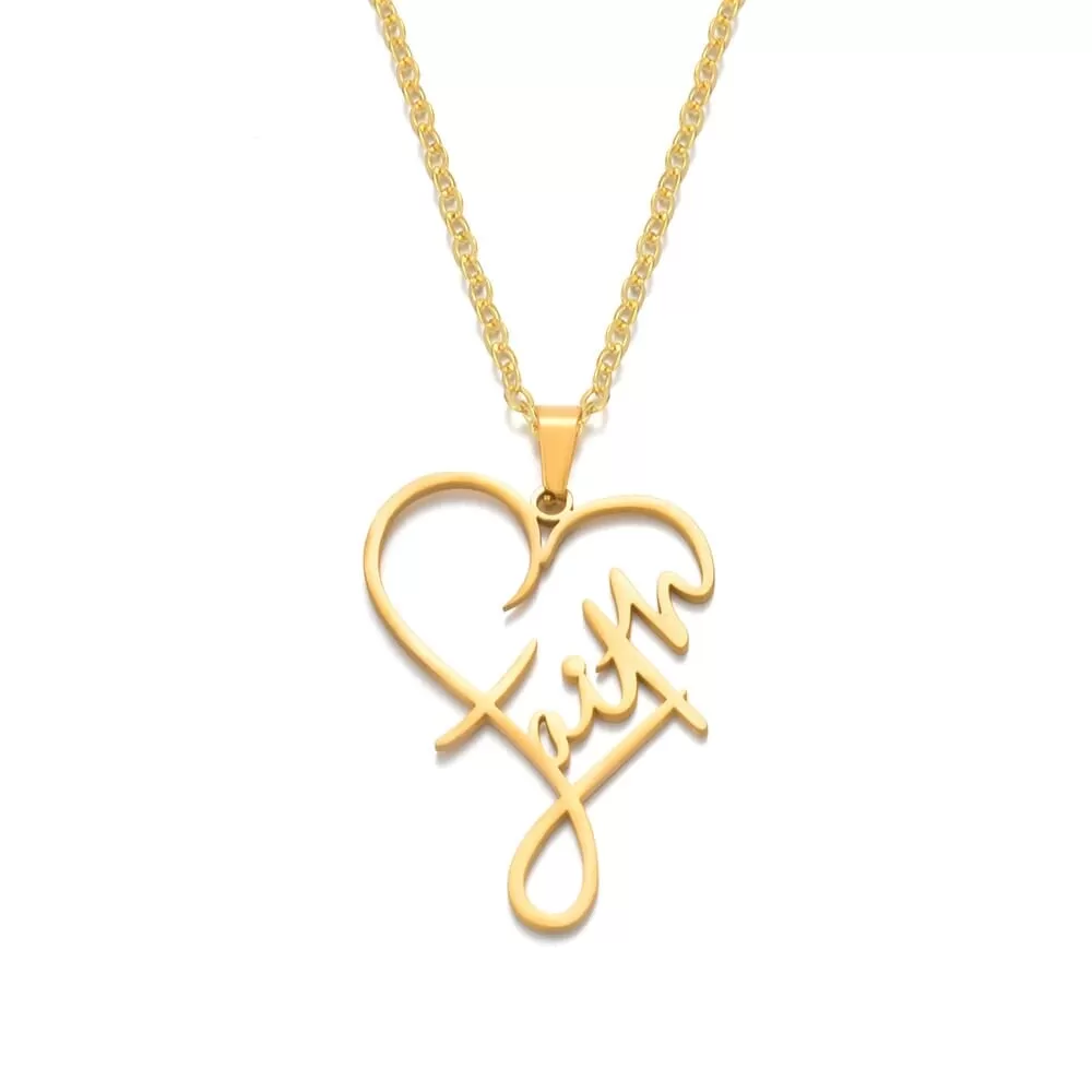 WWJD Faith Christian Inspirational Necklace