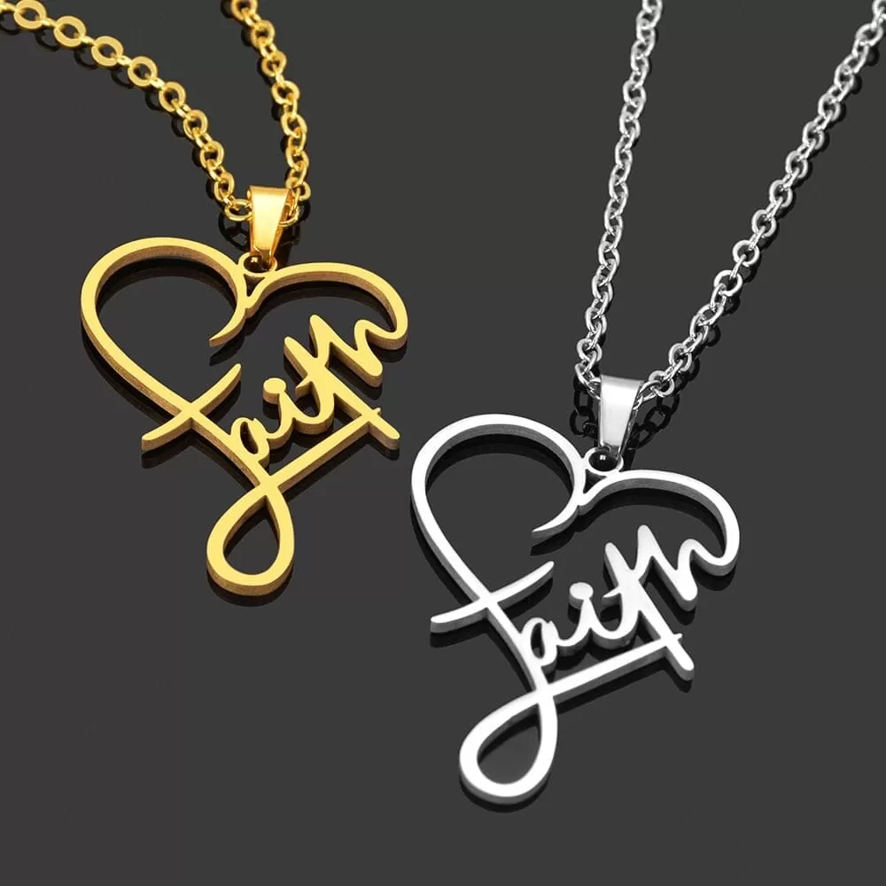 WWJD Faith Christian Inspirational Necklace