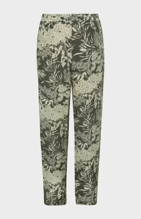 YAYA Wide Leg Printed Trousers In a Viscose Fabric