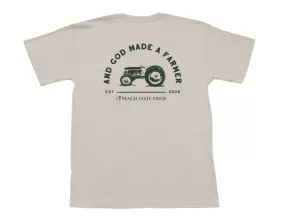 YOUTH - And God Made A Farmer Short Sleeve Tee