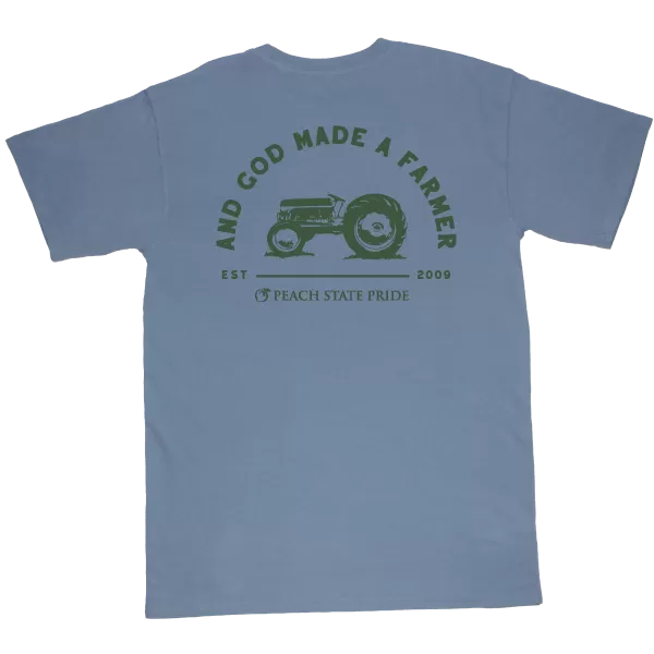 YOUTH - And God Made A Farmer Short Sleeve Tee