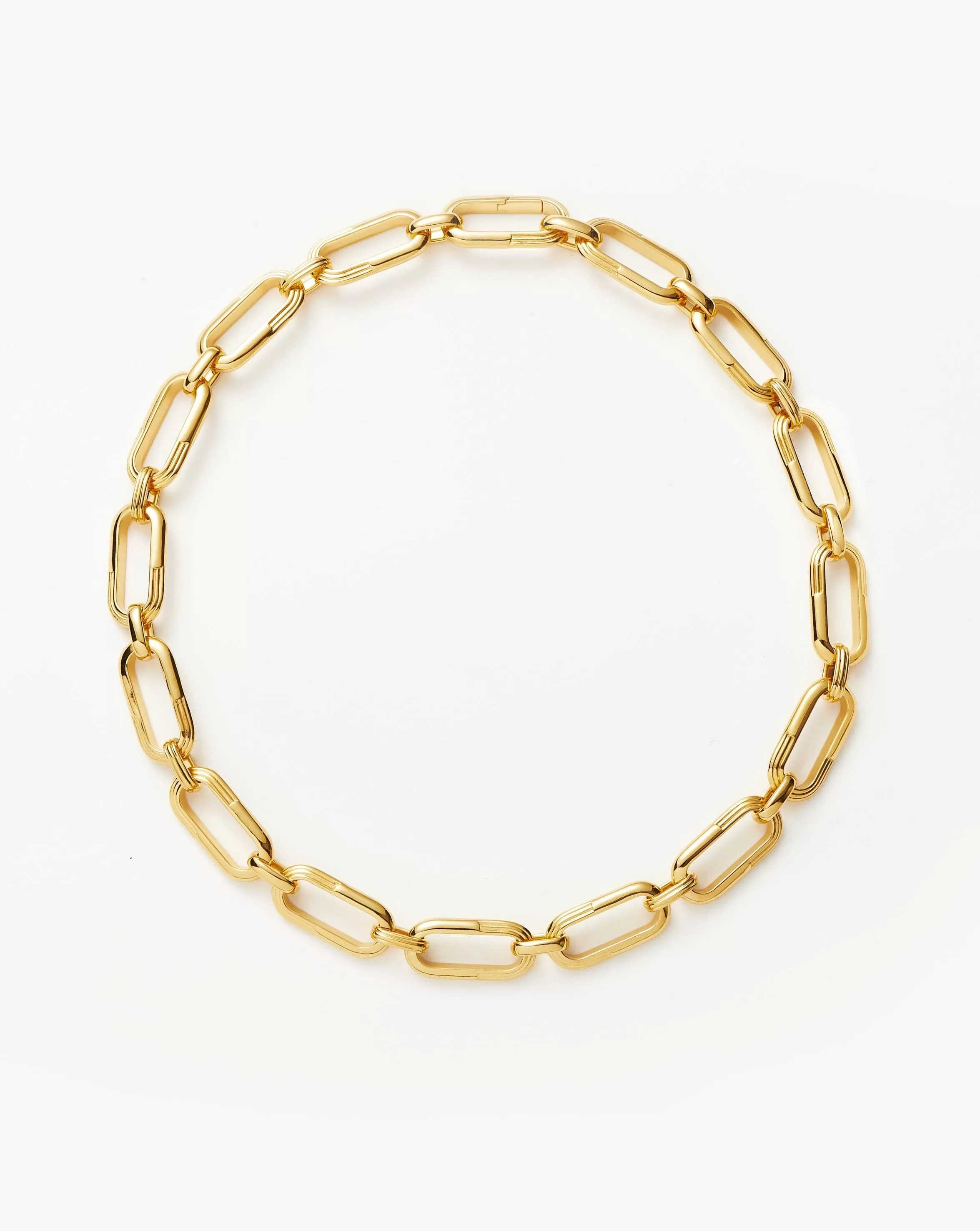 Zenyu Link Chunky Chain Necklace | 18ct Gold Plated